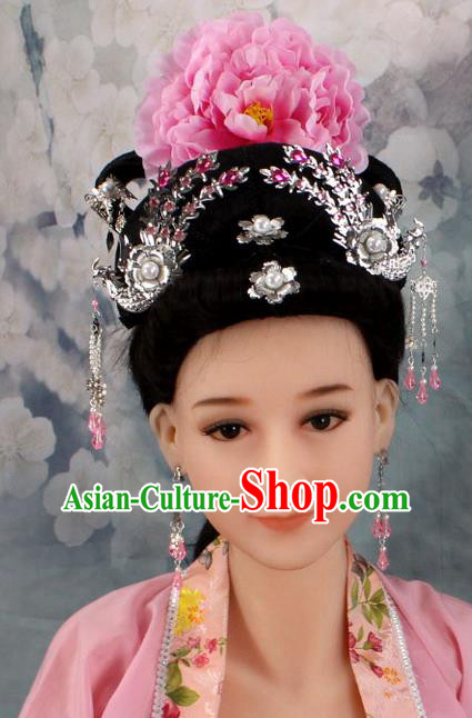 Chinese Ancient Style Hair Jewelry Accessories, Hairpins, Hanfu, Xiuhe Suits Wedding Bride Imperial Empress Princess Handmade Phoenix for Women