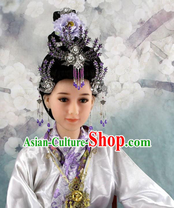 Chinese Ancient Style Hair Jewelry Accessories, Hairpins, Headwear, Headdress, Cosplay Queen Princess Hair Fascinators for Women