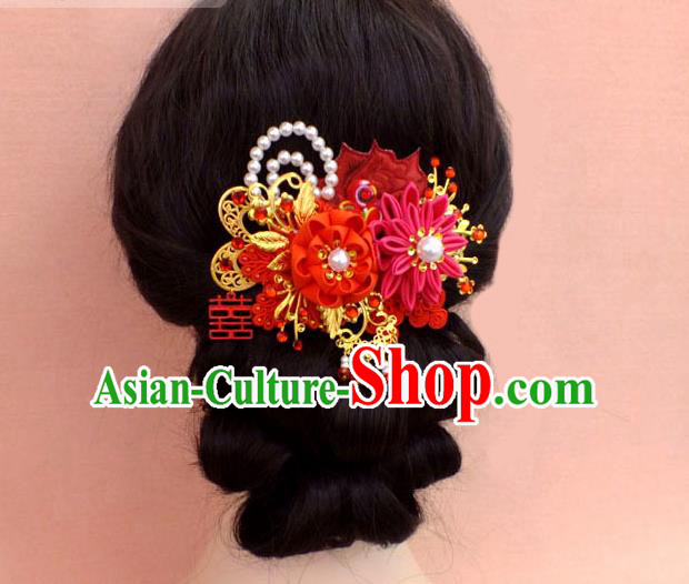 Chinese Ancient Style Hair Jewelry Accessories, Hairpins, Hanfu Xiuhe Suit Wedding Bride Hair Accessories for Women