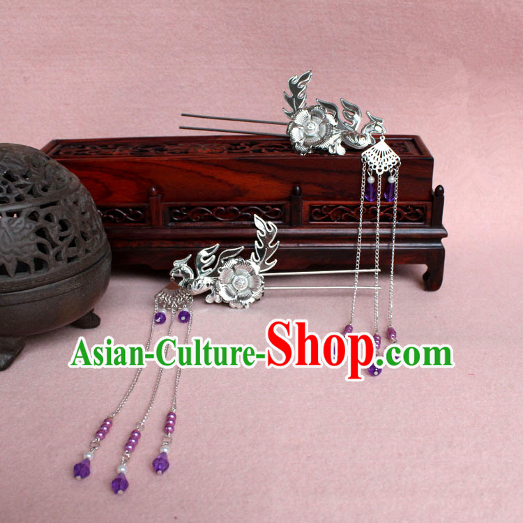 Chinese Ancient Style Hair Jewelry Accessories, Hairpins, Han Dynasty Princess Hanfu Xiuhe Suit Wedding Bride Phoenix Coronet, Hair Accessories for Women