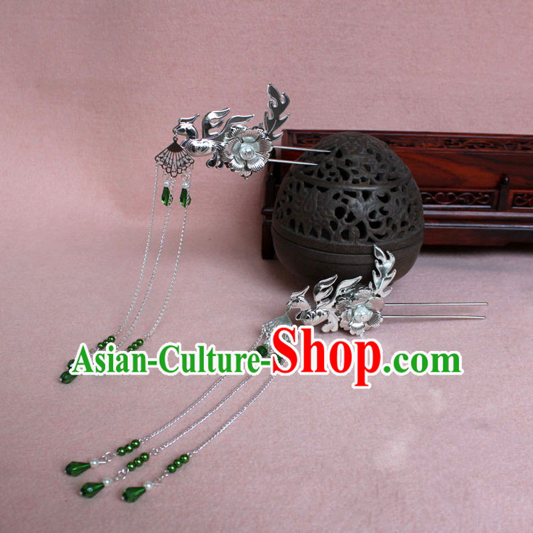 Chinese Ancient Style Hair Jewelry Accessories, Hairpins, Han Dynasty Princess Hanfu Xiuhe Suit Wedding Bride Phoenix Coronet, Hair Accessories for Women