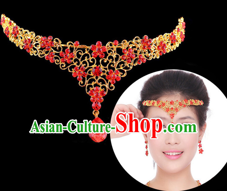 Traditional Chinese Style Princess Empress Queen Brides Wedding Headpieces Hair Fascinators Jewelry Decorations Hairpins Phoenix Crown Coronet