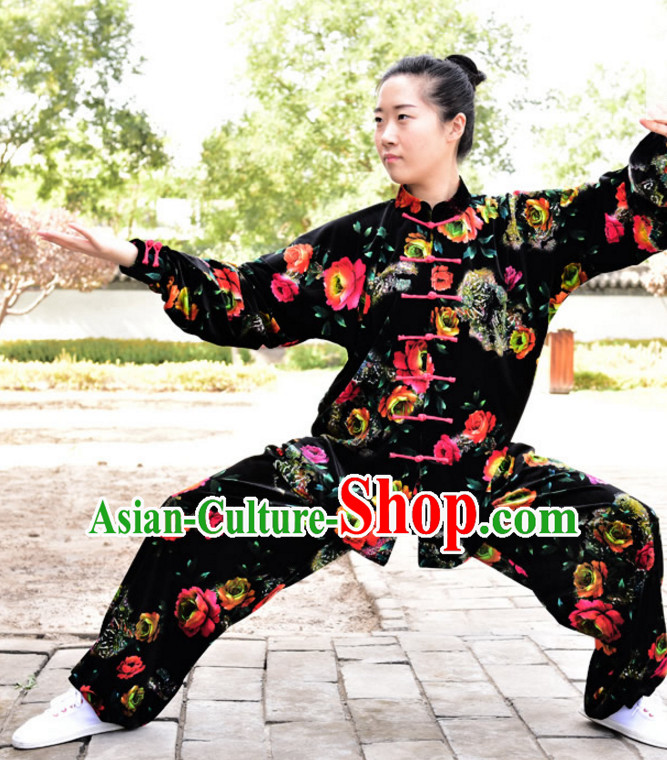 Black Top Kung Fu Flax Clothing Mandarin Costume Jacket Martial Arts Clothes Shaolin Uniform Kungfu Uniforms Supplies for Men Women Adults Children