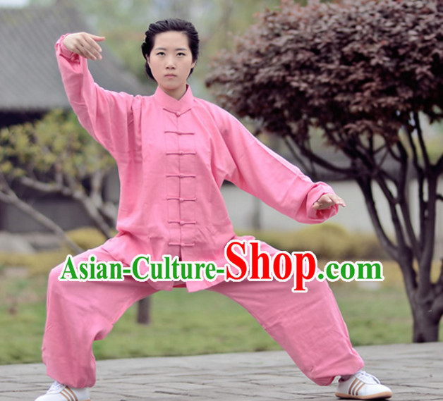 Top Kung Fu Flax Clothing Mandarin Costume Jacket Martial Arts Clothes Shaolin Uniform Kungfu Uniforms Supplies for Men Women Adults Children