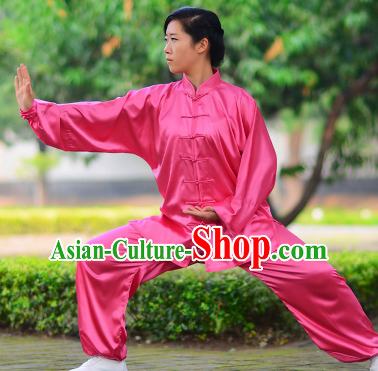 Top Kung Fu Silk Cotton Clothing Mandarin Costume Jacket Martial Arts Clothes Shaolin Uniform Kungfu Uniforms Supplies for Men Women Adults Children