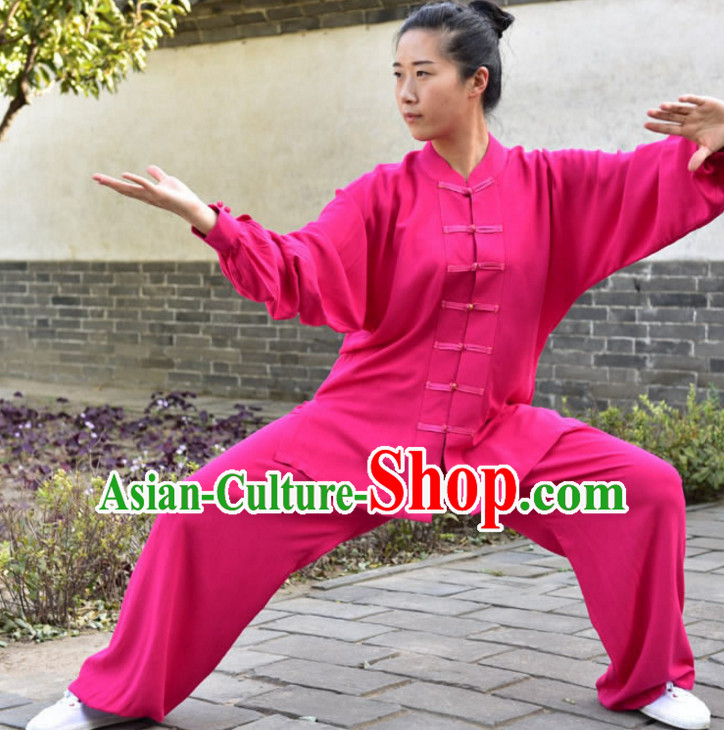 Top Kung Fu Silk Cotton Clothing Mandarin Costume Jacket Martial Arts Clothes Shaolin Uniform Kungfu Uniforms Supplies for Men Women Adults Children