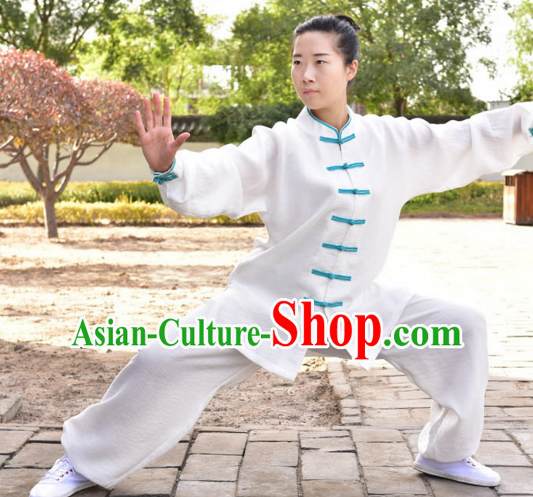 Top Kung Fu Flax Clothing Mandarin Costume Jacket Martial Arts Clothes Shaolin Uniform Kungfu Uniforms Supplies for Men Women Adults Children