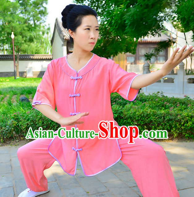 Top Kung Fu Flax Clothing Mandarin Costume Jacket Martial Arts Clothes Shaolin Uniform Kungfu Uniforms Supplies for Women Adults Children