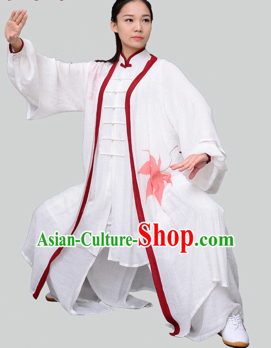 Top Kung Fu Costume Martial Arts Kung Fu Training Uniform Gongfu Shaolin Wushu Clothing for Men Women Adults Children