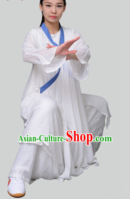 Top Tai Chi Uniforms Kung Fu Costume Martial Arts Kung Fu Training Uniform Gongfu Shaolin Wushu Clothing for Men Women Adults Children