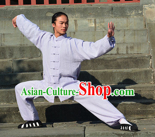 White Wudang Uniform Taoist Uniform Kungfu Kung Fu Clothing Clothes Pants Shirt Supplies Wu Gong Outfits