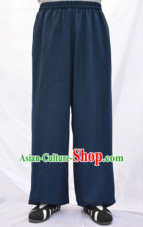 Wudang Uniform Taoist Uniform Kungfu Kung Fu Clothing Clothes Pants Shirt Supplies Wu Gong Outfits Flax Pants