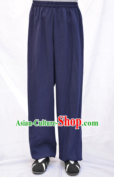 Wudang Uniform Taoist Uniform Kungfu Kung Fu Clothing Clothes Pants Shirt Supplies Wu Gong Outfits Flax Pants