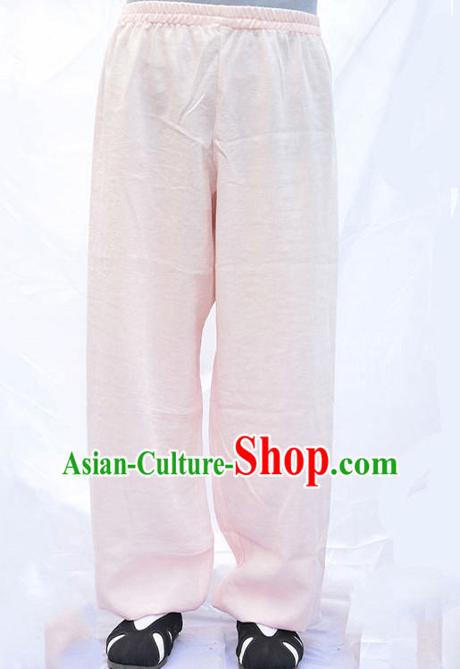 Wudang Uniform Taoist Uniform Kungfu Kung Fu Clothing Clothes Pants Shirt Supplies Wu Gong Outfits Flax Pants