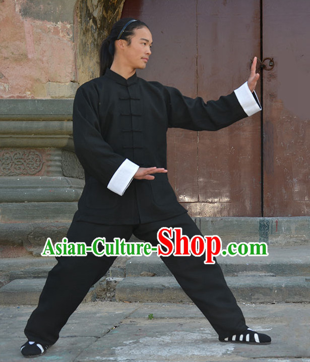 Wudang Uniform Taoist Uniform Kungfu Kung Fu Clothing Clothes Pants Shirt Supplies Wu Gong Flax Outfits