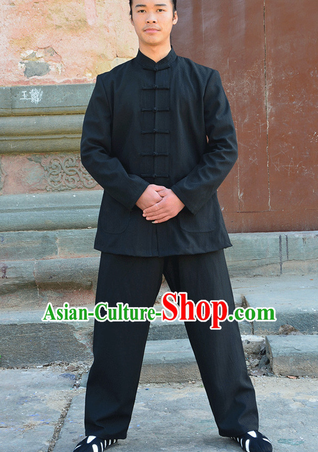 Wudang Uniform Taoist Uniform Kungfu Kung Fu Clothing Clothes Pants Shirt Supplies Wu Gong Flax Outfits