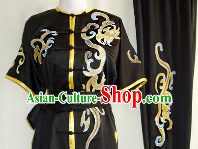 Top Kung Fu Costume Martial Arts Kung Fu Training Uniform Gongfu Shaolin Wushu Clothing for Men Women Adults Children