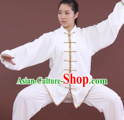 Top Tai Chi Uniforms Kung Fu Costume Martial Arts Kung Fu Training Uniform Gongfu Shaolin Wushu Clothing for Men Women Adults Children