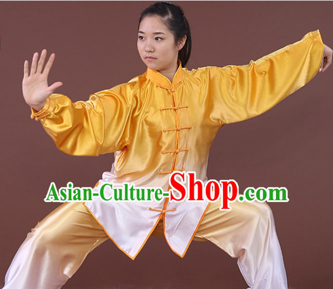 Top Tai Chi Uniforms Kung Fu Costume Martial Arts Kung Fu Training Uniform Gongfu Shaolin Wushu Clothing for Men Women Adults Children