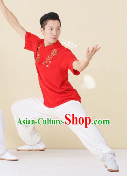 Top Tai Chi Uniforms Kung Fu Costume Martial Arts Kung Fu Training Uniform Gongfu Shaolin Wushu Clothing for Men Women Adults Children