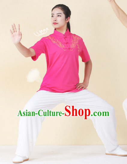 Top Tai Chi Uniforms Kung Fu Costume Martial Arts Kung Fu Training Uniform Gongfu Shaolin Wushu Clothing for Men Women Adults Children