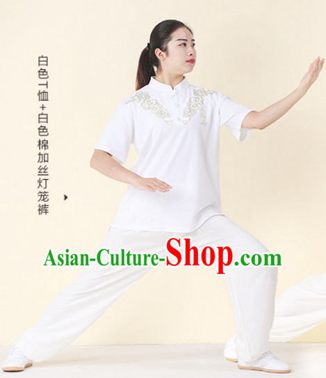 Top Tai Chi Uniforms Kung Fu Costume Martial Arts Kung Fu Training Uniform Gongfu Shaolin Wushu Clothing for Men Women Adults Children