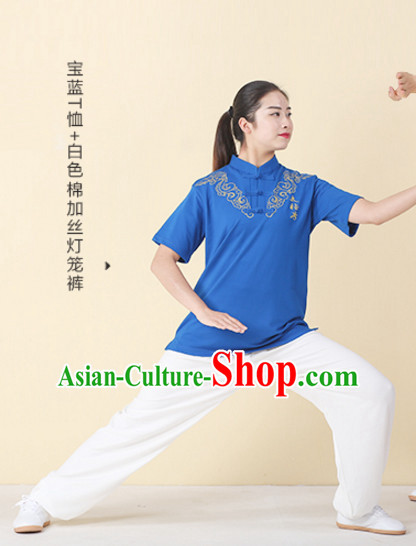 Top Tai Chi Uniforms Kung Fu Costume Martial Arts Kung Fu Training Uniform Gongfu Shaolin Wushu Clothing for Men Women Adults Children