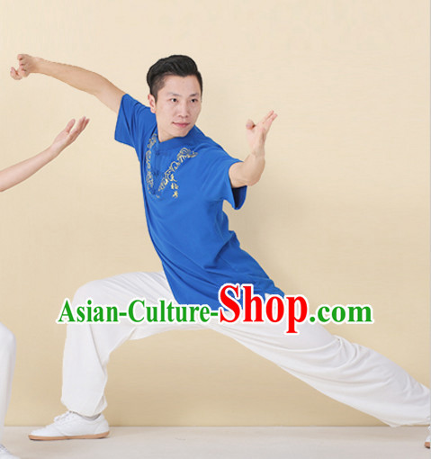 Top Tai Chi Uniforms Kung Fu Costume Martial Arts Kung Fu Training Uniform Gongfu Shaolin Wushu Clothing for Men Women Adults Children