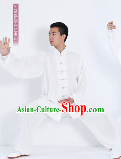 Top Tai Chi Uniforms Kung Fu Costume Martial Arts Kung Fu Training Uniform Gongfu Shaolin Wushu Clothing for Men Women Adults Children