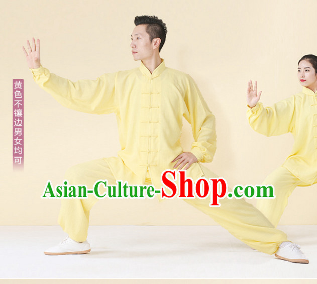 Top Tai Chi Uniforms Kung Fu Costume Martial Arts Kung Fu Training Uniform Gongfu Shaolin Wushu Clothing for Men Women Adults Children