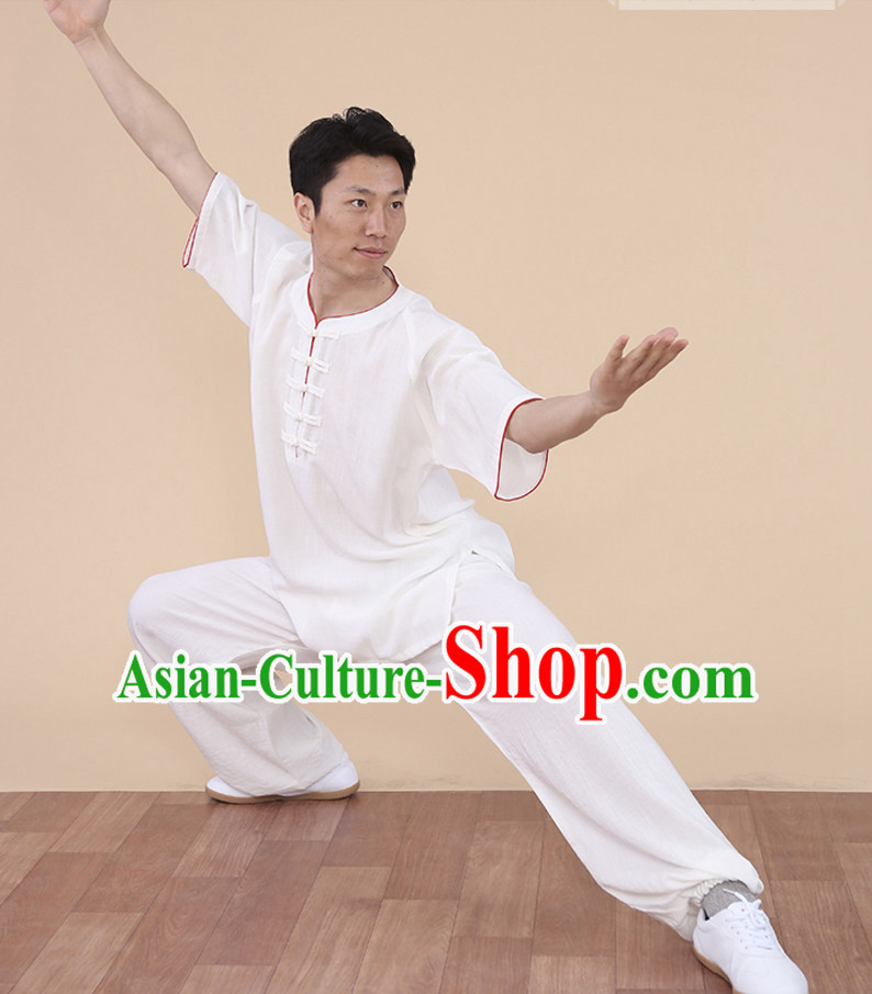 Top Tai Chi Uniforms Kung Fu Costume Martial Arts Kung Fu Training Uniform Gongfu Shaolin Wushu Clothing for Men Women Adults Children