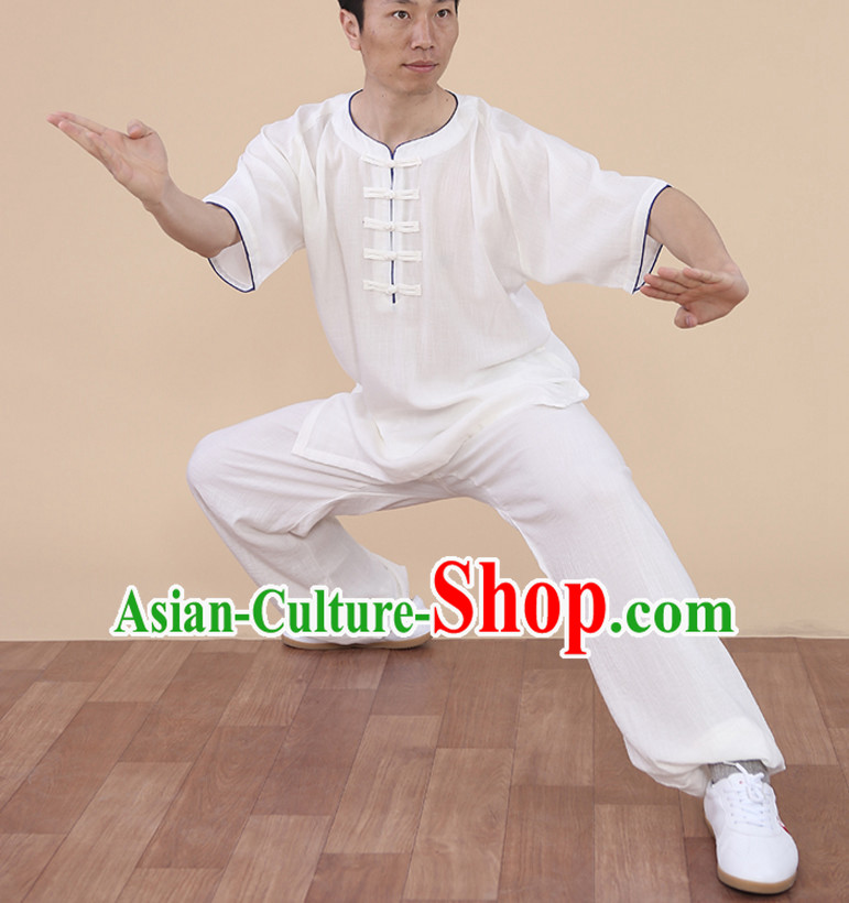 Top Tai Chi Uniforms Kung Fu Costume Martial Arts Kung Fu Training Uniform Gongfu Shaolin Wushu Clothing for Men Women Adults Children