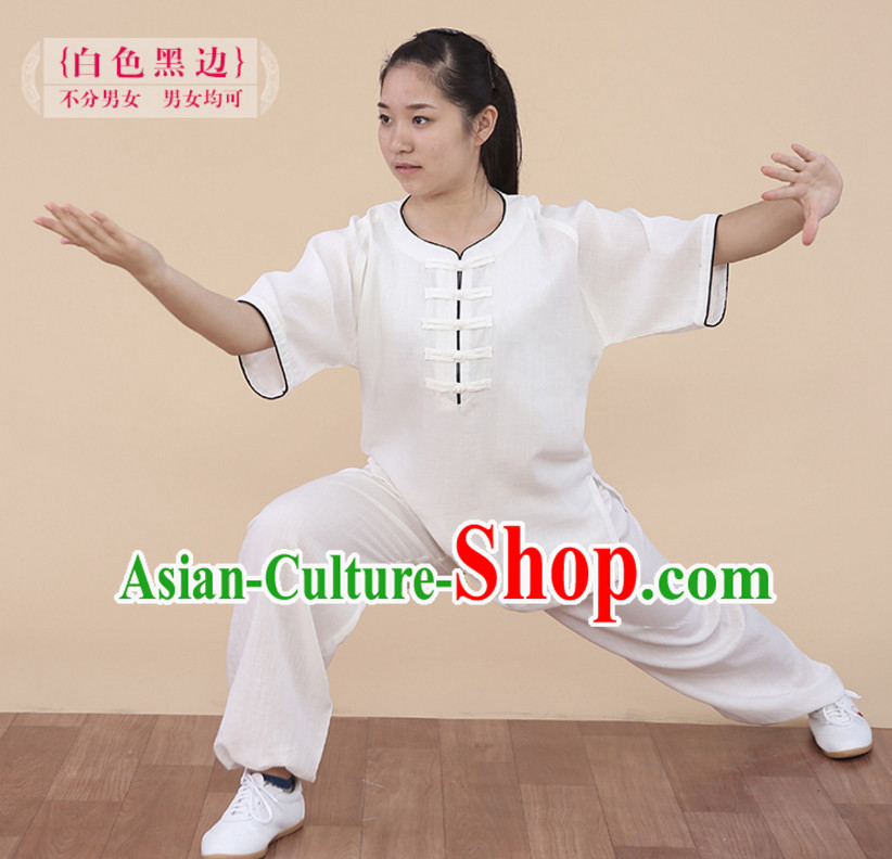 Top Tai Chi Uniforms Kung Fu Costume Martial Arts Kung Fu Training Uniform Gongfu Shaolin Wushu Clothing for Men Women Adults Children