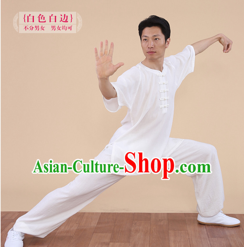 Top Tai Chi Uniforms Kung Fu Costume Martial Arts Kung Fu Training Uniform Gongfu Shaolin Wushu Clothing for Men Women Adults Children