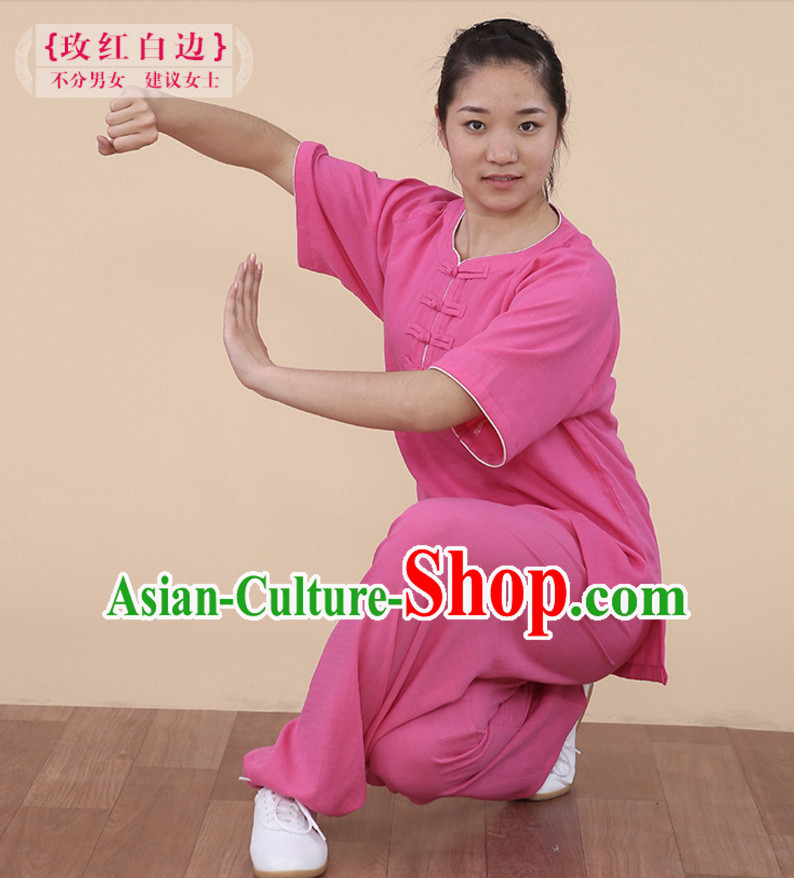 Top Tai Chi Uniforms Kung Fu Costume Martial Arts Kung Fu Training Uniform Gongfu Shaolin Wushu Clothing for Men Women Adults Children