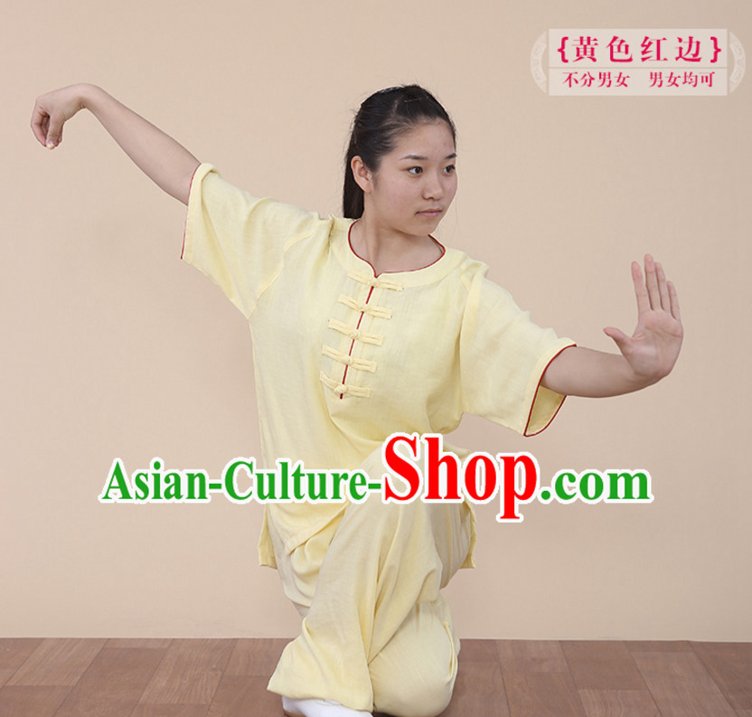 Top Tai Chi Uniforms Kung Fu Costume Martial Arts Kung Fu Training Uniform Gongfu Shaolin Wushu Clothing for Men Women Adults Children