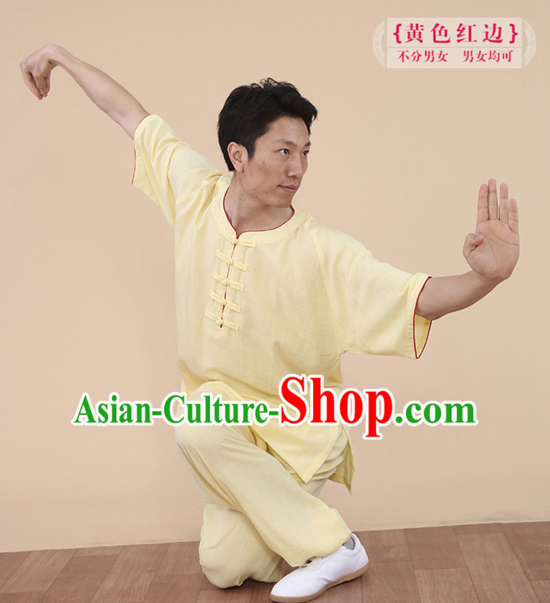 Top Tai Chi Uniforms Kung Fu Costume Martial Arts Kung Fu Training Uniform Gongfu Shaolin Wushu Clothing for Men Women Adults Children