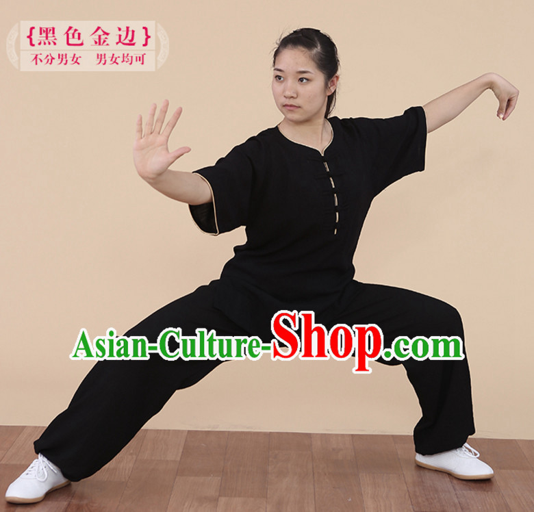 Top Tai Chi Uniforms Kung Fu Costume Martial Arts Kung Fu Training Uniform Gongfu Shaolin Wushu Clothing for Men Women Adults Children