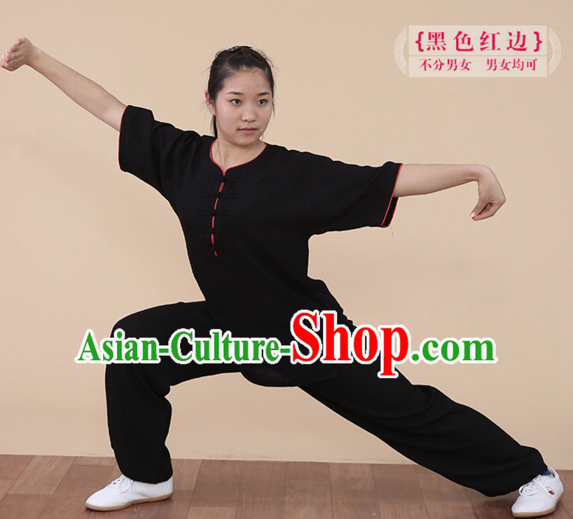 Top Tai Chi Uniforms Kung Fu Costume Martial Arts Kung Fu Training Uniform Gongfu Shaolin Wushu Clothing for Men Women Adults Children