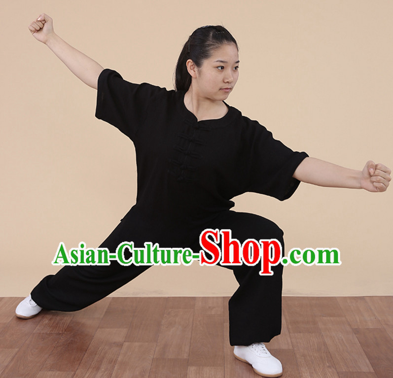 Top Tai Chi Uniforms Kung Fu Costume Martial Arts Kung Fu Training Uniform Gongfu Shaolin Wushu Clothing for Men Women Adults Children