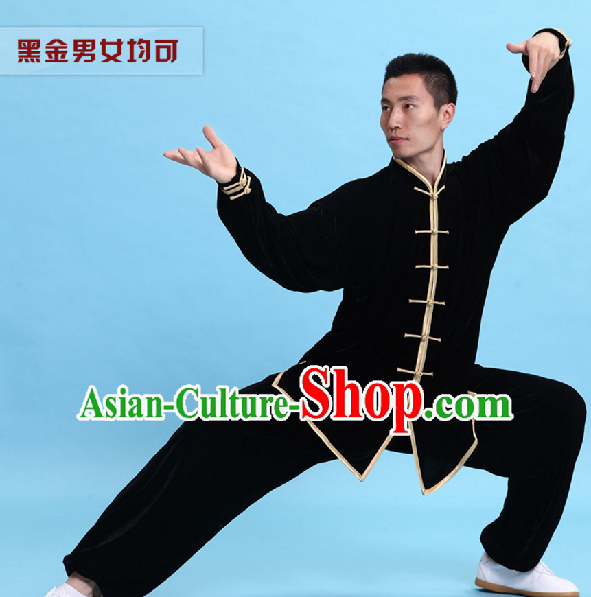 Top Tai Chi Uniforms Kung Fu Costume Martial Arts Kung Fu Training Uniform Gongfu Shaolin Wushu Clothing for Men Women Adults Children