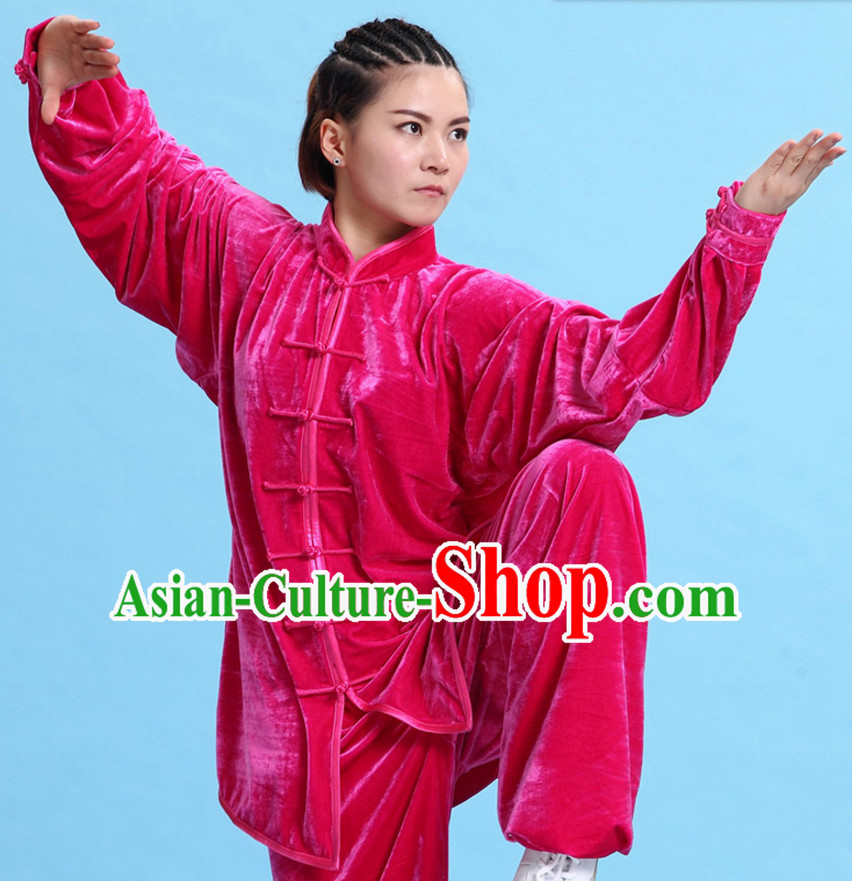 Top Tai Chi Uniforms Kung Fu Costume Martial Arts Kung Fu Training Uniform Gongfu Shaolin Wushu Clothing for Men Women Adults Children