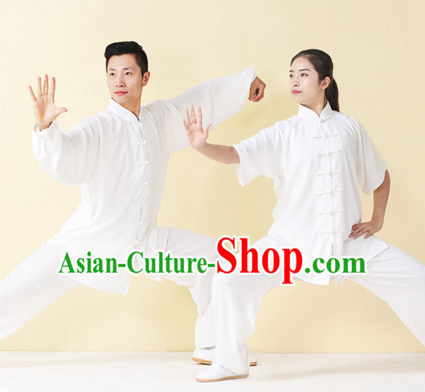 Top Tai Chi Uniforms Kung Fu Costume Martial Arts Kung Fu Training Uniform Gongfu Shaolin Wushu Clothing for Men Women Adults Children