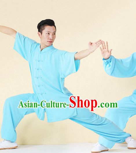 Top Tai Chi Uniforms Kung Fu Costume Martial Arts Kung Fu Training Uniform Gongfu Shaolin Wushu Clothing for Men Women Adults Children