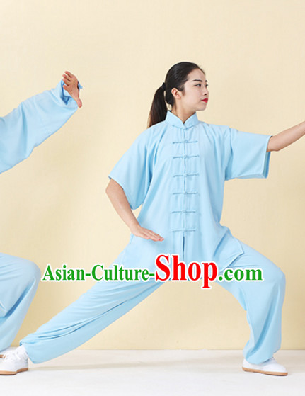 Top Tai Chi Uniforms Kung Fu Costume Martial Arts Kung Fu Training Uniform Gongfu Shaolin Wushu Clothing for Men Women Adults Children