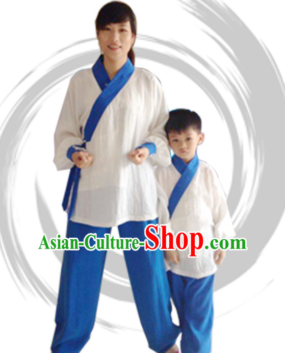 Top Tai Chi Uniforms Taoist Uniform for Men Women Adults Kids