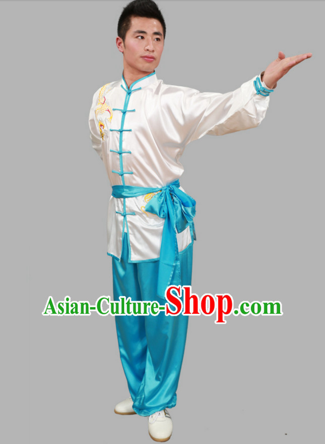 Top Tai Chi Uniforms Kung Fu Uniform Martial Arts Suits Mulan Fan Outfits