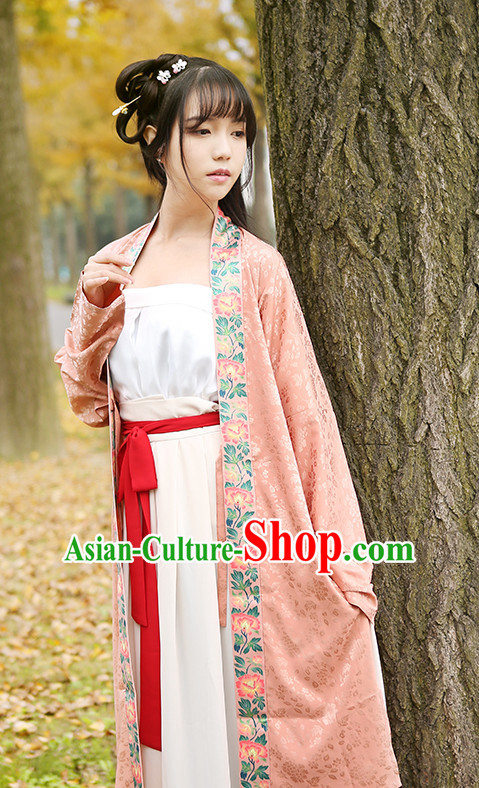 Han Chinese Clothing and Headpieces Complete Set for Women