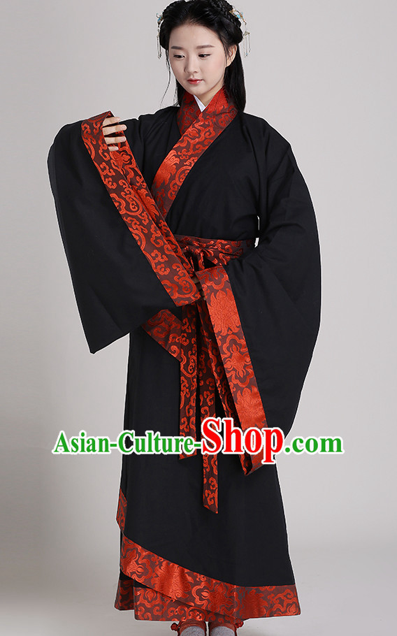 Chinese Style Dresses Kimono Dress Han Dynasty Outfit Complete Set for Men and Women