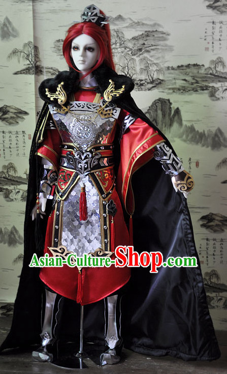 Ancient Chinese Prince Emperor Hanfu Costumes and Headwear Complete Set for Men Boys Adults Kids